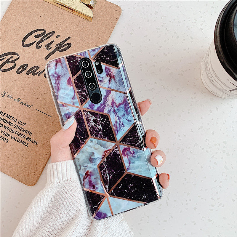 Plating Splice Marble Phone Cases