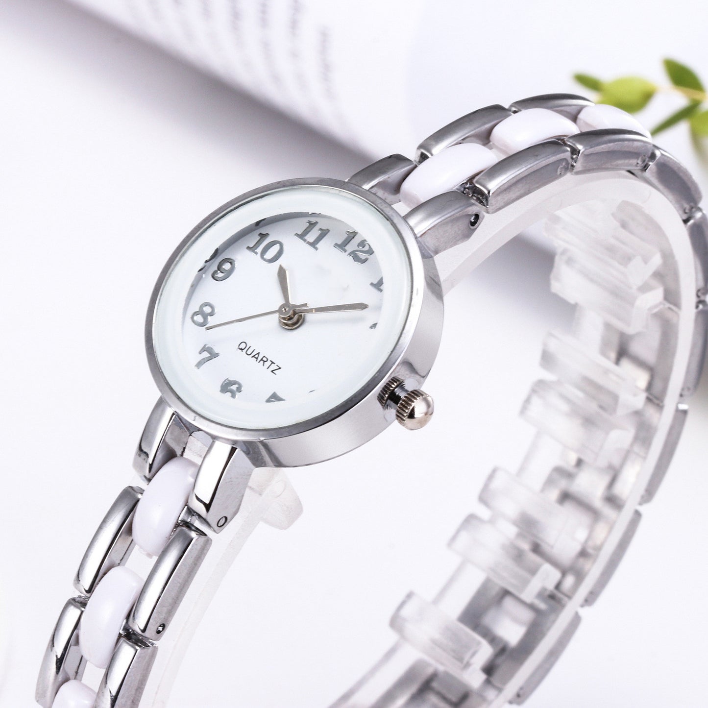 Women's Fashion Simple Diamond-set Bracelet Watch