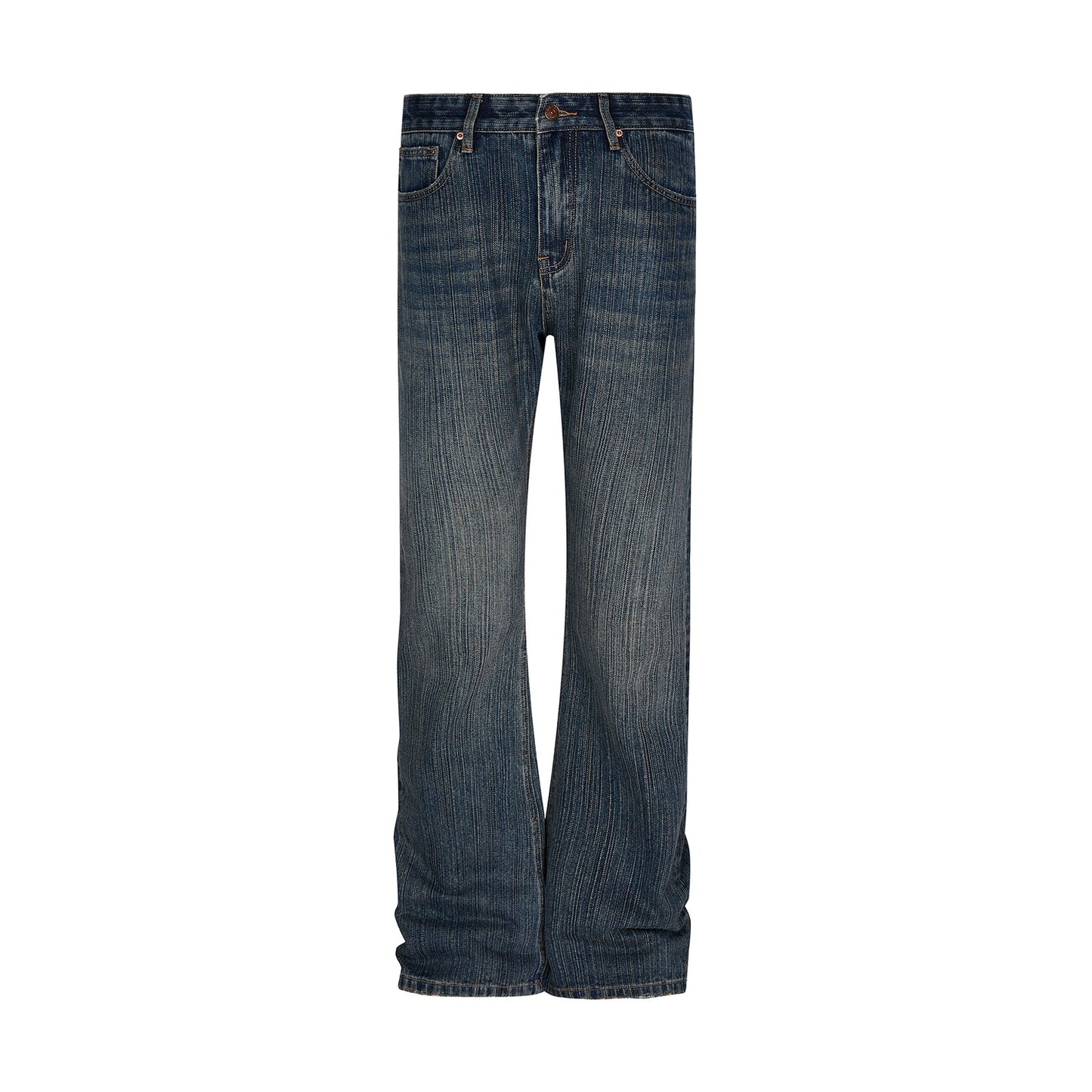 Washed Old Bamboo Joint Casual Denim Trousers