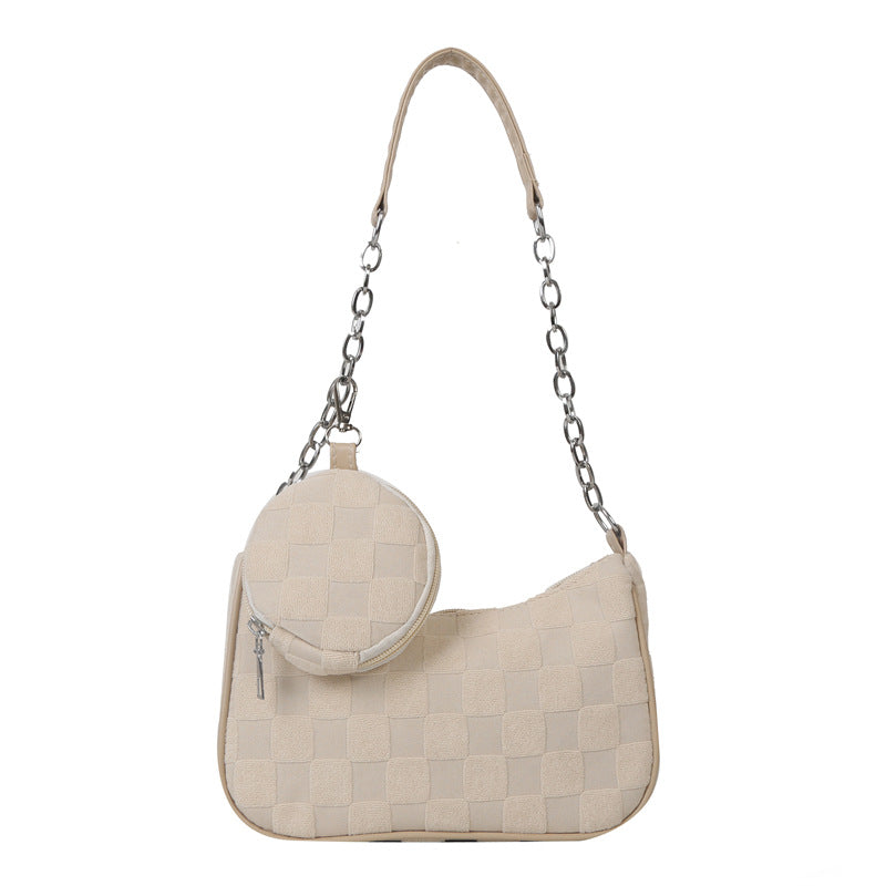 Retro Presbyopic Underarm Small Square Bag